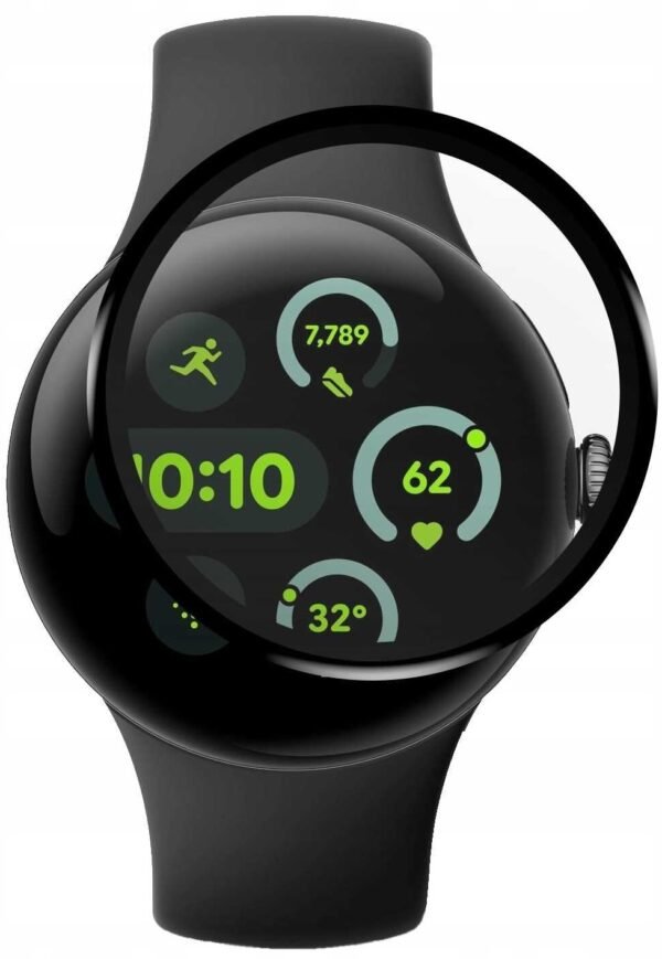 antixaraktiko gyali prostasias google pixel watch 3 41mm spacecase smartwatch hybrid glass ivridiko othonis black 1