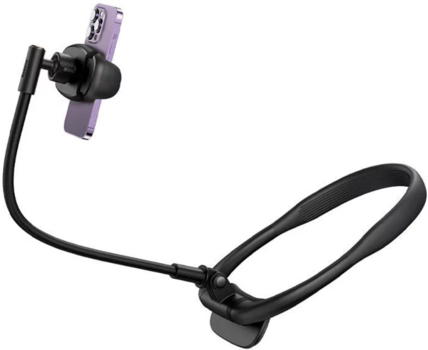 baseus comfortjoy neck phone holder universal rythmizomeni vasi laimou gia kinita smartphones 5 4 inches eos 6 7 inches black