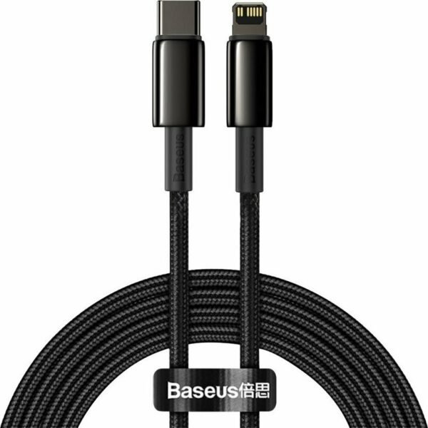 baseus kalodio fortisis kai metaforas dedomenon type c se lightning 200 cm black