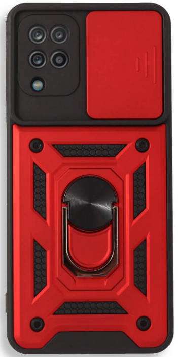 bodycell armor slide anthektiki thiki samsung galaxy a42 5g me kalima gia tin kamera kai metalliko ring holder red 3