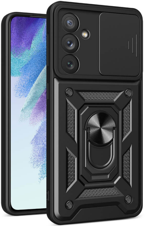 bodycell armor slide anthektiki thiki samsung galaxy a54 me kalimma gia tin kamera kai metalliko ring holder black