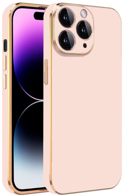 bodycell gold plated thiki silikonis apple iphone 11 pro max pink 2