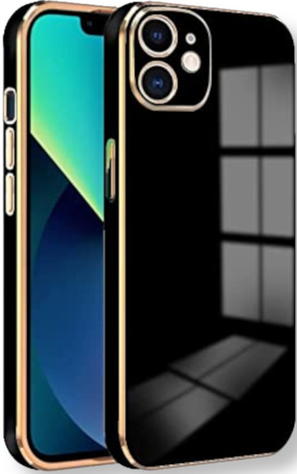 bodycell gold plated thiki silikonis apple iphone 12 black