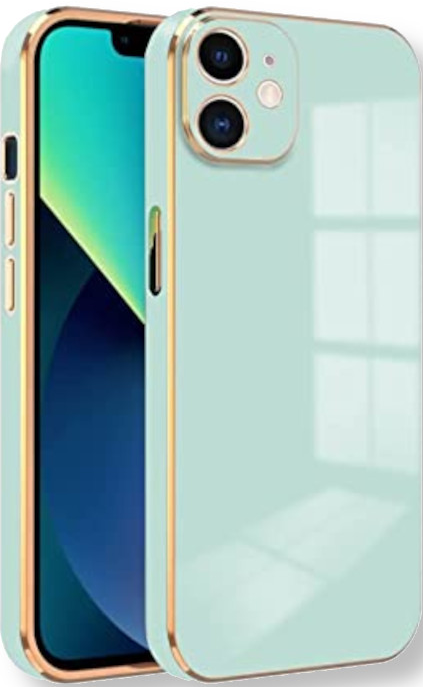 bodycell gold plated thiki silikonis apple iphone 12 mint green