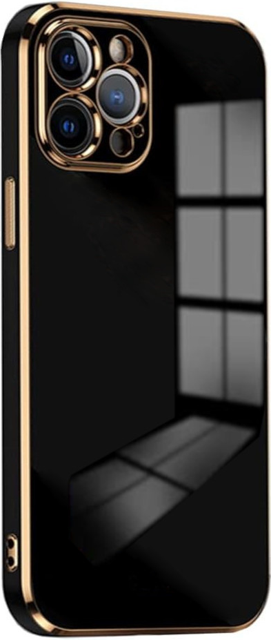 bodycell gold plated thiki silikonis apple iphone 12 pro black