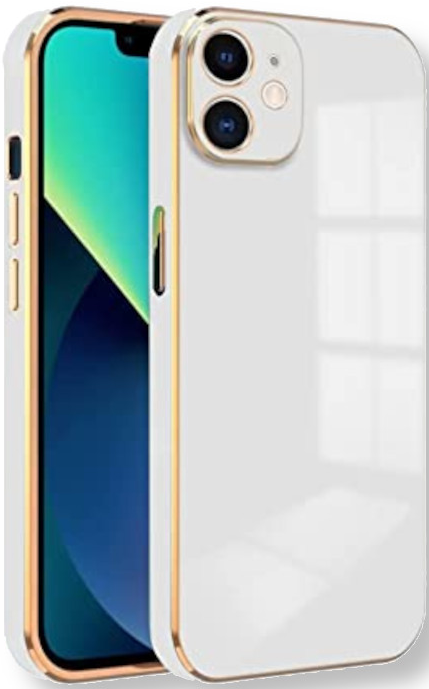 bodycell gold plated thiki silikonis apple iphone 12 white