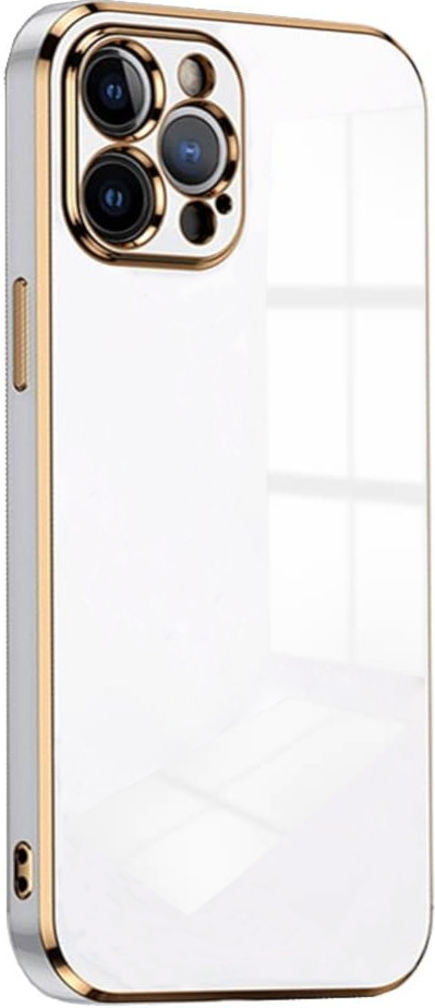 bodycell gold plated thiki silikonis apple iphone 13 pro white