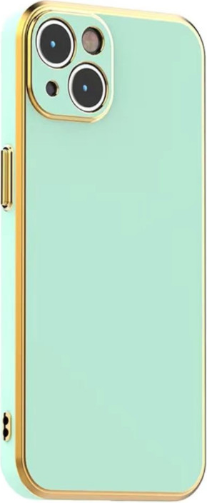 bodycell gold plated thiki silikonis apple iphone 14 mint green