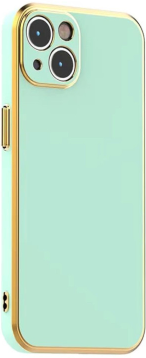 bodycell gold plated thiki silikonis apple iphone 14 plus mint green