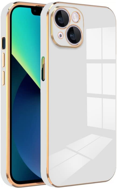 bodycell gold plated thiki silikonis apple iphone 14 plus white
