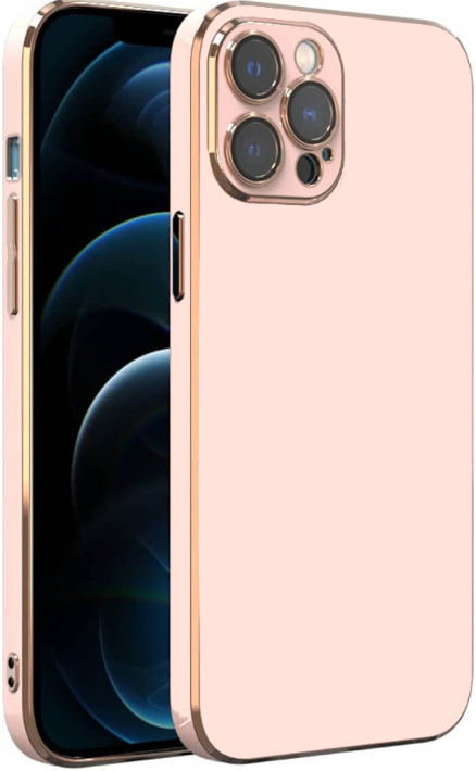 bodycell gold plated thiki silikonis apple iphone 14 pro max pink 1