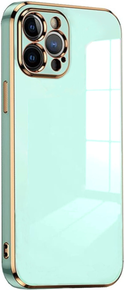 bodycell gold plated thiki silikonis apple iphone 14 pro mint green