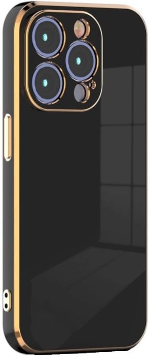 bodycell gold plated thiki silikonis apple iphone 15 pro black
