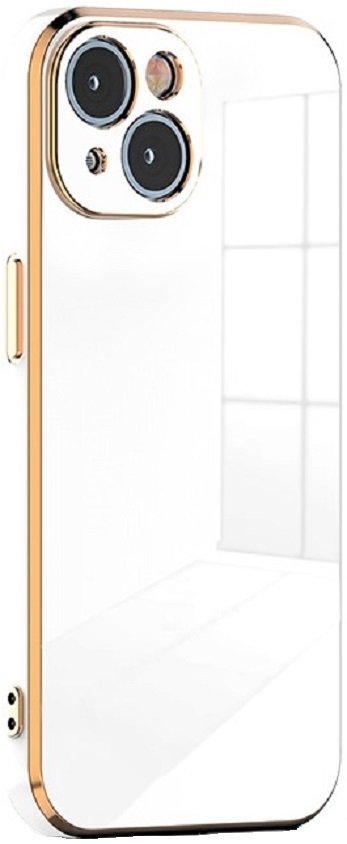 bodycell gold plated thiki silikonis apple iphone 15 white