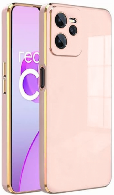 bodycell gold plated thiki silikonis realme c35 pink 1