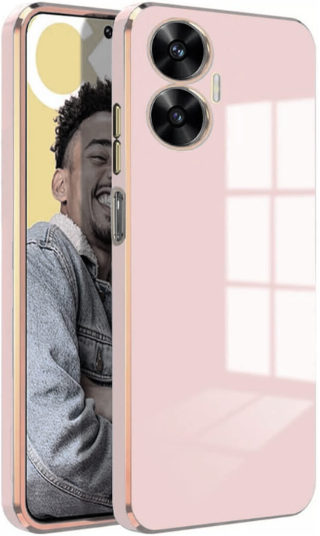 bodycell gold plated thiki silikonis realme c55 pink 1