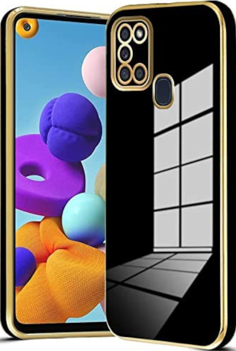 bodycell gold plated thiki silikonis samsung galaxy a21s black