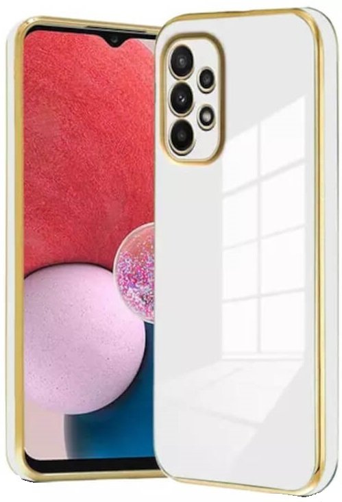 bodycell gold plated thiki silikonis samsung galaxy a23 white