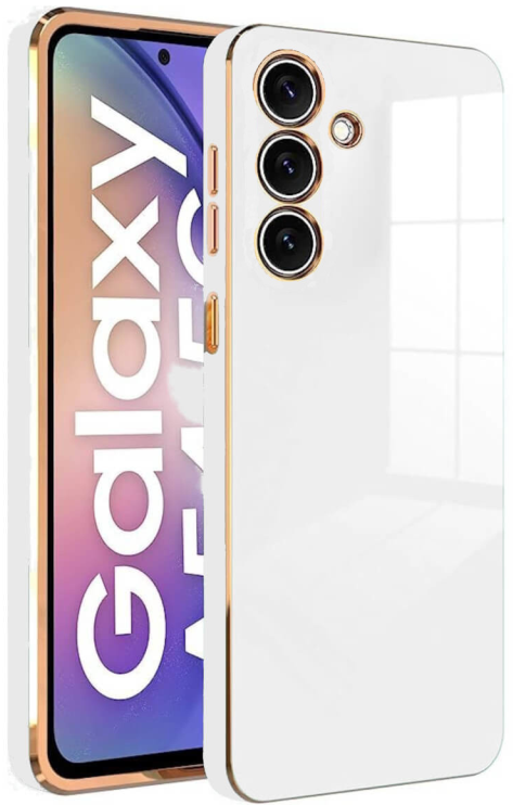 bodycell gold plated thiki silikonis samsung galaxy a34 white 1