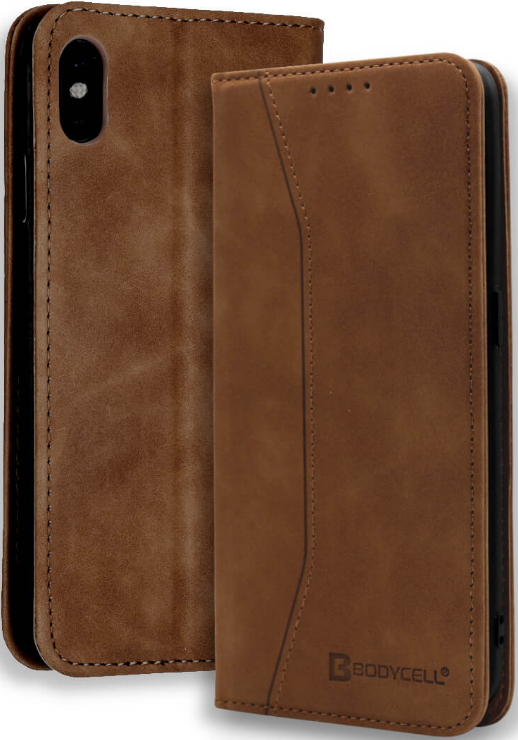 bodycell thiki portofoli apple iphone xs max brown