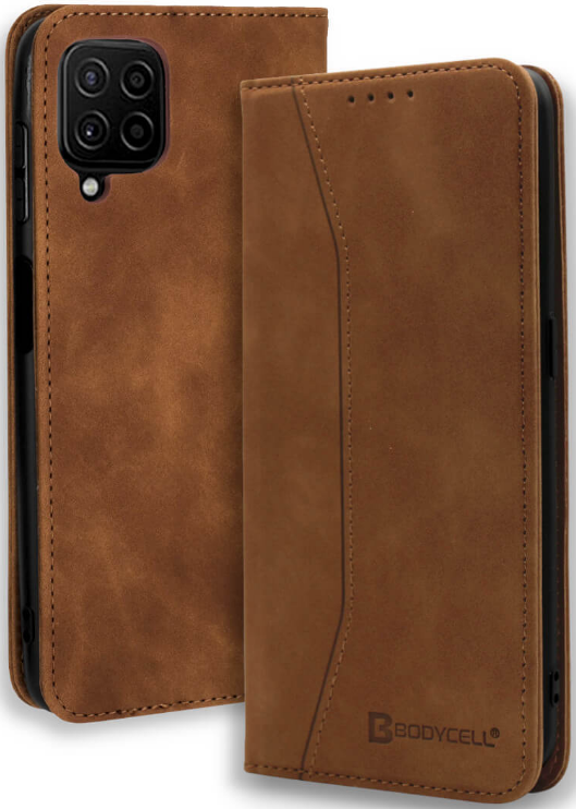 bodycell thiki portofoli samsung galaxy a22 brown