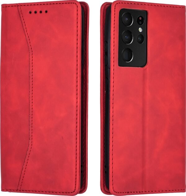 bodycell thiki portofoli samsung galaxy s21 ultra 5g red