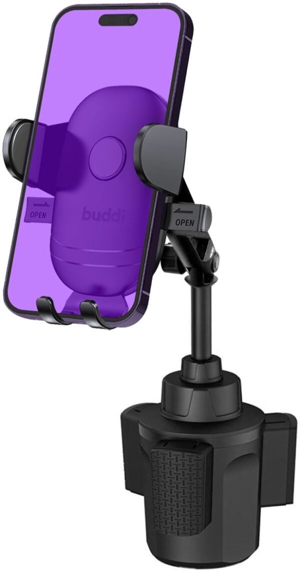 buddi phone car mount cup holder universal vasi stiriksis kiniton gia potirothiki aftokinitou black 5 eti eggiisi