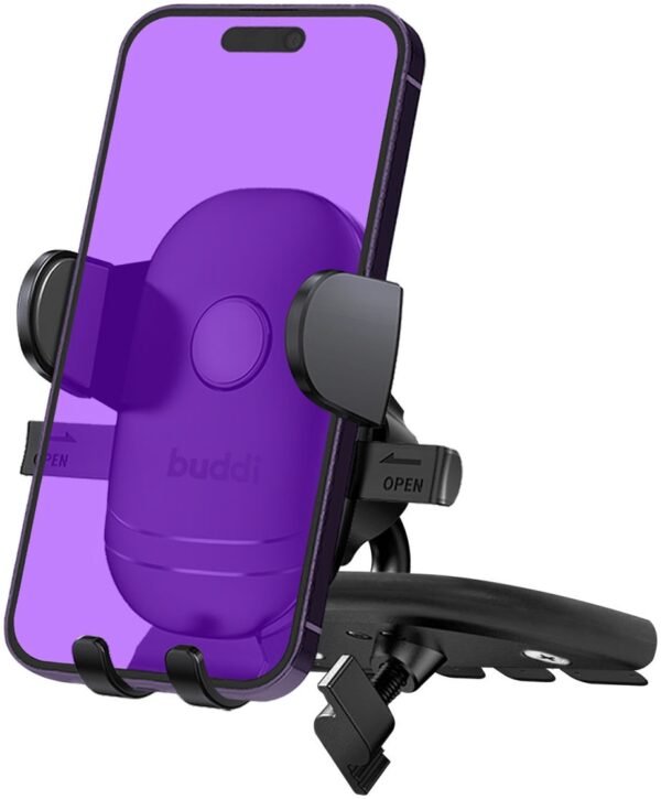 buddi phone mount for car cd slot universal rythmizomeni vasi stiriksis kiniton smartphone gia ipodoxi cd aftokinitou black 5 eti eggiisi