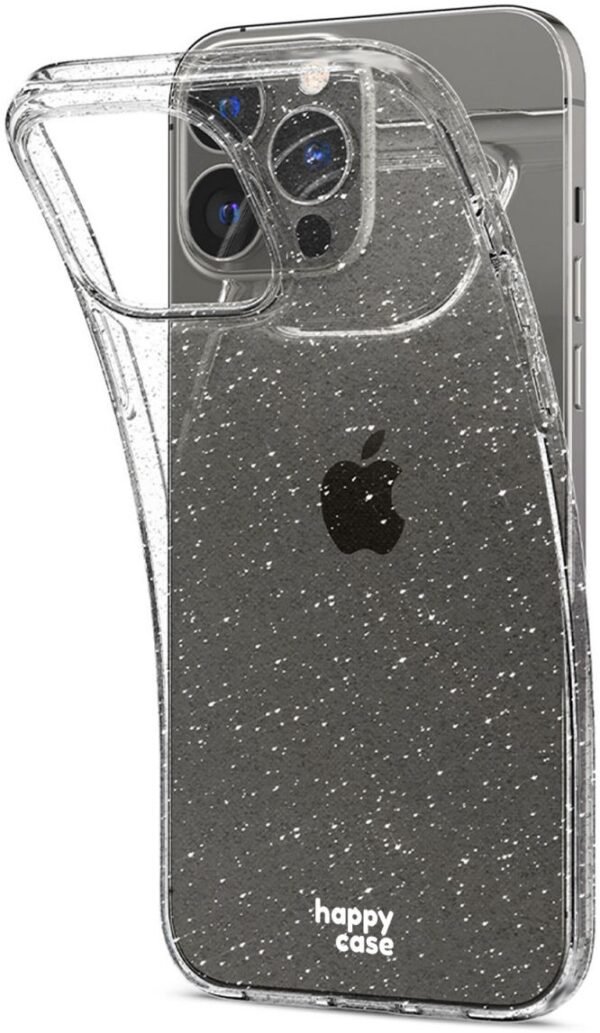 happy case diafani thiki silikonis apple iphone 13 pro glitter print