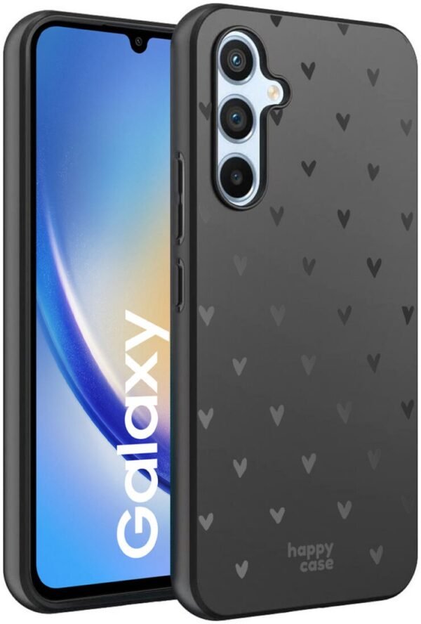 happy case thiki silikonis samsung galaxy a34 print black 2
