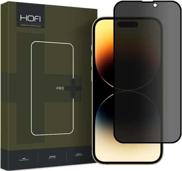 hofi anti spy pro plus tempered glass privacy full face antixaraktiko gyali prostasias aporittou othonis apple iphone 15 black 1
