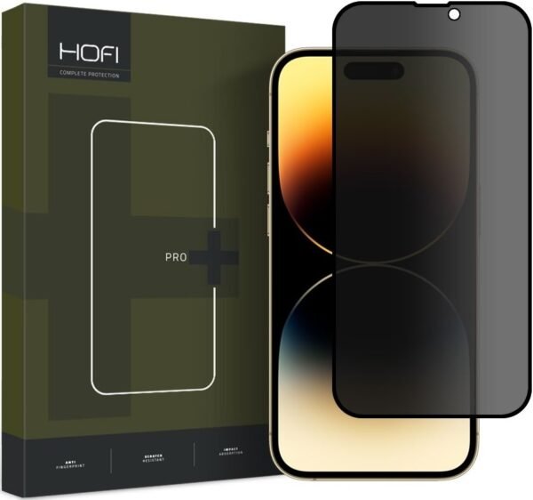 hofi anti spy pro plus tempered glass privacy full face antixaraktiko gyali prostasias aporittou othonis apple iphone 15 plus black 3