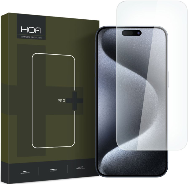 hofi premium pro plus tempered glass antixaraktiko gyali othonis apple iphone 15 clear