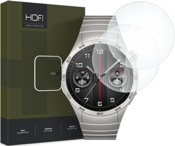 hofi premium pro plus tempered glass antixaraktiko gyali othonis huawei watch gt 4 46mm clear 2 temaxia
