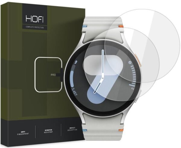 hofi premium pro plus tempered glass antixaraktiko gyali othonis samsung galaxy watch 7 6 5 4 44mm 2 temaxia clear