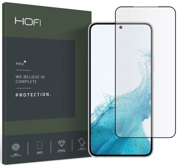 hofi premium tempered glass pro plus fullface antixaraktiko gyali othonis samsung galaxy s22 5g black