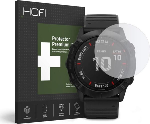 hofi premium tempered glass pro plus garmin fenix 6x 6x pro 1