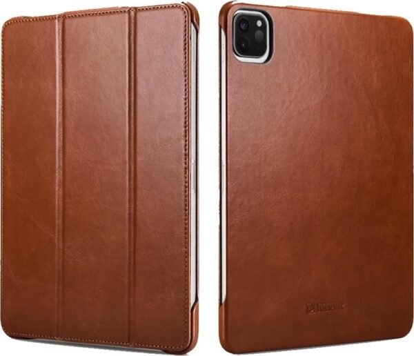 icarer dermatini thiki apple ipad pro 12 9 2020 brown