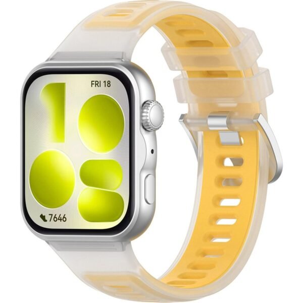 louraki huawei watch fit 5 5 pro 4 4 pro 3 techsuit watchband w084 silikonis yellow