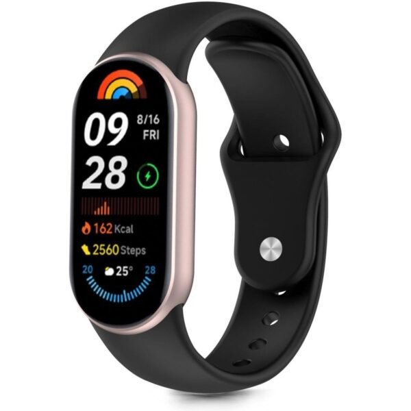 louraki xiaomi smart band 10 10 nfc 9 9 nfc 8 8 nfc tech protect iconband pure silikonis black
