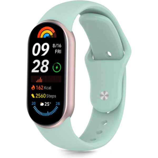 louraki xiaomi smart band 10 10 nfc 9 9 nfc 8 8 nfc tech protect iconband pure silikonis soft mint