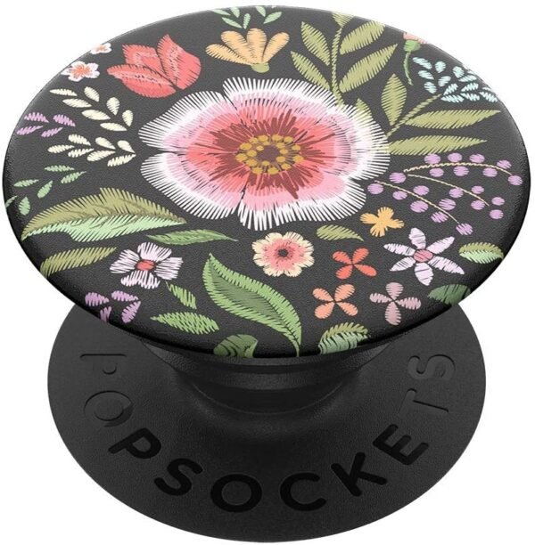 popsocket flower flair black