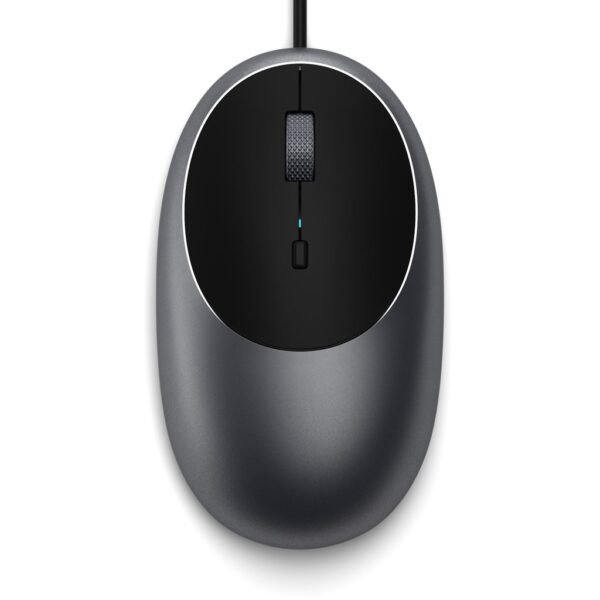 satechi c1 wired mouse type c ensirmato pontiki alouminiou space gray