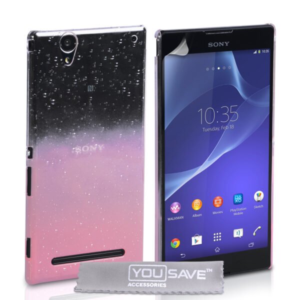 skliri plastiki thiki xperia t2 ultra roz diafano