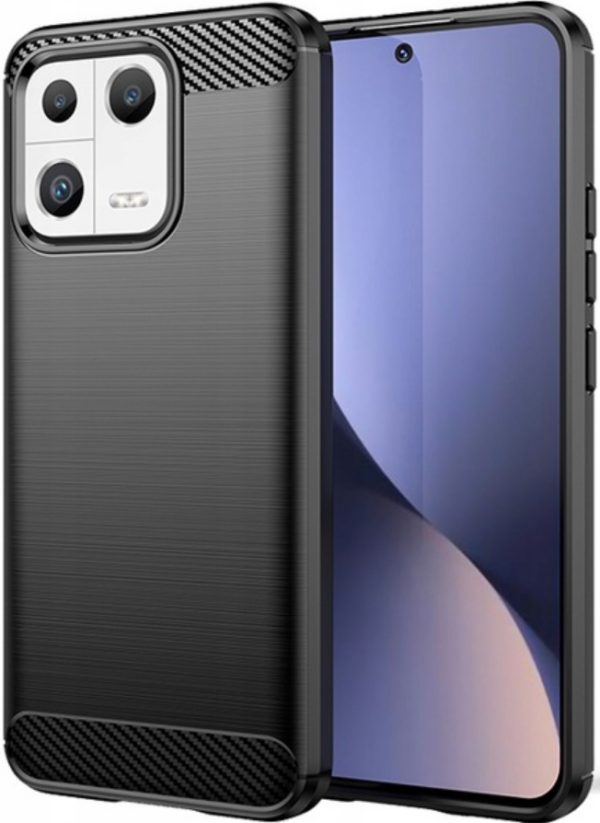spacecase carbon thiki silikonis xiaomi 13 black
