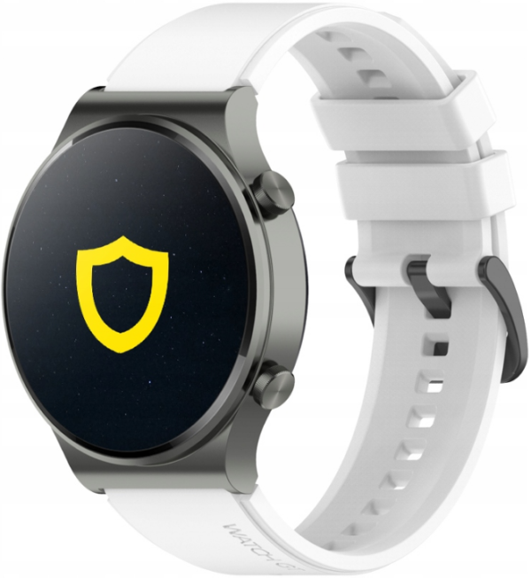 spacecase easy band universal louraki silikonis gia smartwatches 22 mm white