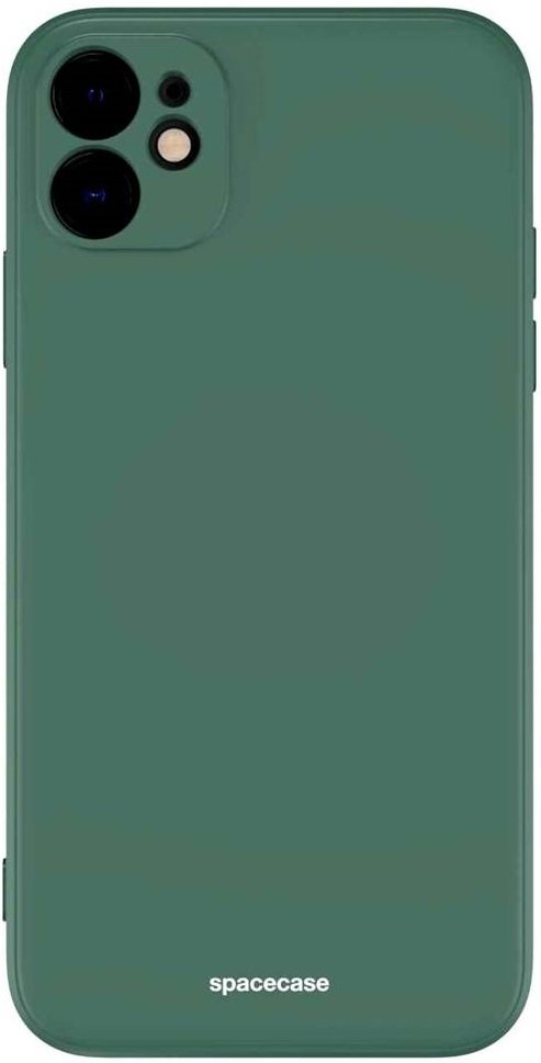 spacecase silicone case thiki silikonis apple iphone 11 dark green 15