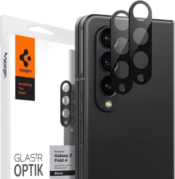 spigen glas tr optik camera lens protector samsung galaxy z fold 4 2 temaxia black