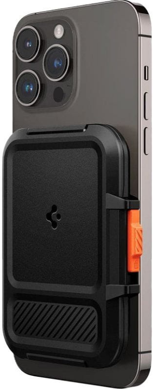 spigen lock fit magfit card holder wallet universal magsafe portofoli thiki gia kartes black 16