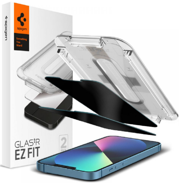 spigen privacy tempered glass glas tr ez fit antixaraktiko gyali prostasias aporitou othonis apple iphone 13 13 pro 2 temaxia 1